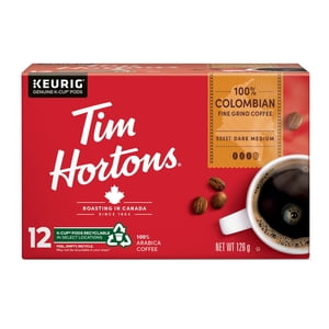 Tim Hortons 100% Colombian Dark Medium Roast Coffee