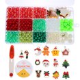 thumbnail image 1 of MasteelfCA 1 Set Christmas Beads Jewelry Making Kit Christmas Beads for Crafts Jewelry Making, 1 of 7