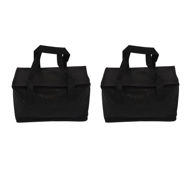 Lot de 4 Sacs d'Épicerie Isolés, Robustes, Pliables, pour Magasinage et Rangement, Sac Fourre-Tout à Fermeture Éclair pour Boissons Chaudes et Froides, Traiteur Réutilisable
