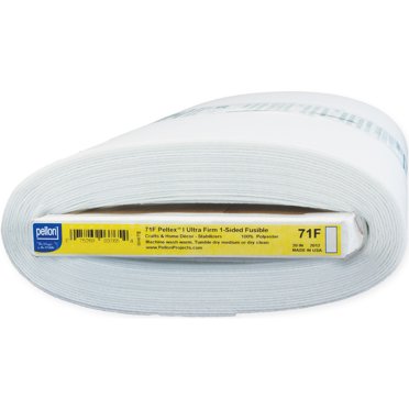 Pellon Peltex Entretoise Fusible à 1 Face - Blanc 20 Pouces X 10 Yd - 71F