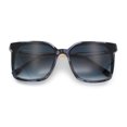 thumbnail image 1 of Womens Luxury Designer Inset Lens Metal Arm Horn Rim Plastic Fashion Sunglasses Blue Marble - Blue, 1 of 7