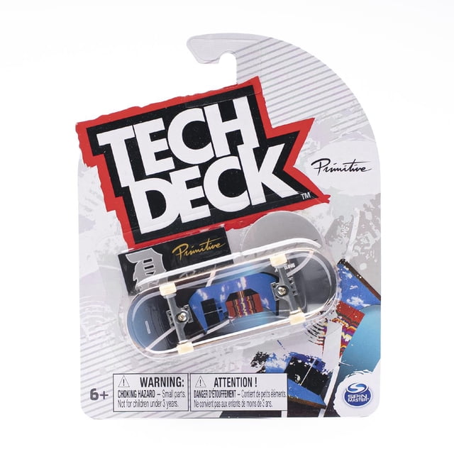Tech Deck Fingerboard Complete Skateboard with Authentic Graphics & Accessories - Primitive - Trippy Skies