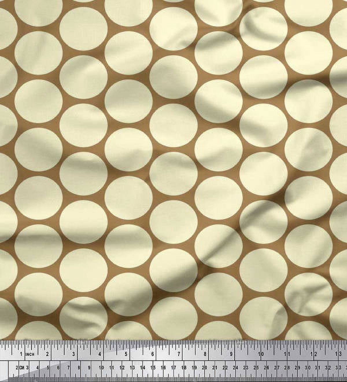 Soimoi Velvet Fabric Dots Dots Print Fabric by The Yard 58 Inch Wide