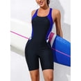 thumbnail image 4 of Charmo Women Boyleg Swimsuit One Piece Racerback Athletic Bathing Suit, 4 of 7