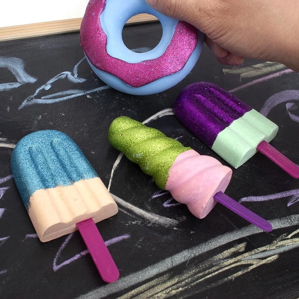 Goofy Foot Designs Deluxe Chalk Set – 10-Piece Glitter Sidewalk
