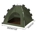 thumbnail image 2 of Foldable Portable House Waterproof Cute Dog Bed Puppies And Other Small Animals Removable And Washable, 2 of 2