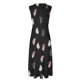 thumbnail image 5 of Yuyuzo Robes de Plage pour Femmes 2025 Décolleté en V Profond Sans Manches Robes Longues de Fête Fluides Boho Vacances Robe Maxi, 5 of 5