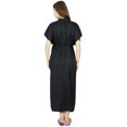 thumbnail image 3 of Bimba Maternity Hospital Kaftan With Belt Rayon Nursing Night Gown| Front & Back Buttons, 3 of 8
