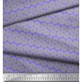 thumbnail image 2 of Soimoi Moss Georgette Fabric Wreath Leaves Print Fabric by Yard 42 Inch Wide, 2 of 3