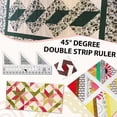 thumbnail image 5 of Grilles de Règle Créatives 45 Degrés Double Bande Guide de Coupe Antidérapant pour Couture, 5 of 5
