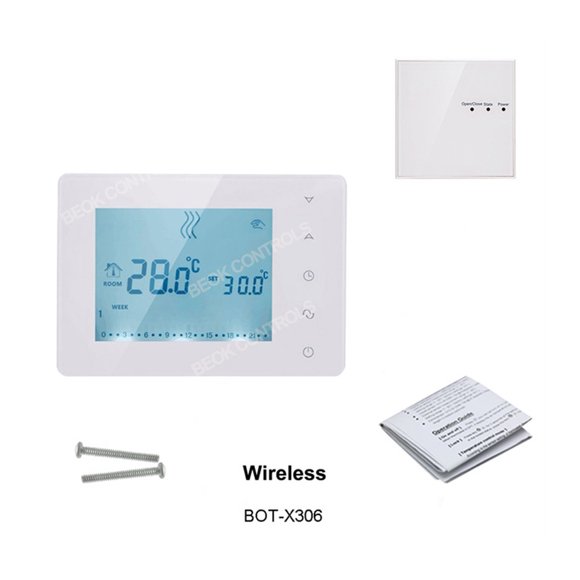 RF Wireless Thermostat Wifi Smart Temperature Controller For Gas Boiler Actuator Room Heating Work ,Easy to Install