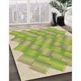 thumbnail image 3 of Ahgly Tapis Rectangulaire Lavable en Machine Intérieur Transitionnel Vert, 2 Pieds x 5 Pieds, 3 of 7
