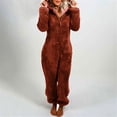 thumbnail image 1 of LSLJS Combinaisons d'Hiver pour Femmes, Combinaison à Capuche à Manches Longues pour Femmes Pyjama Décontracté d'Hiver Chaud Combinaison de Nuit, 1 of 6