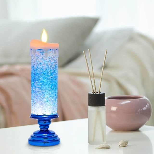 Meitianfacai Noël Candle Colorful Colorful Crystal Candle Decoration