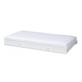thumbnail image 1 of Baxton Studio Neves Tiroir-Lit Simple en Bois, Blanc, 1 of 7