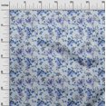 thumbnail image 3 of oneOone Silk Tabby Medium Blue Fabric Floral Sewing Craft Projects Fabric Prints By Yard 42 Inch Wide, 3 of 4
