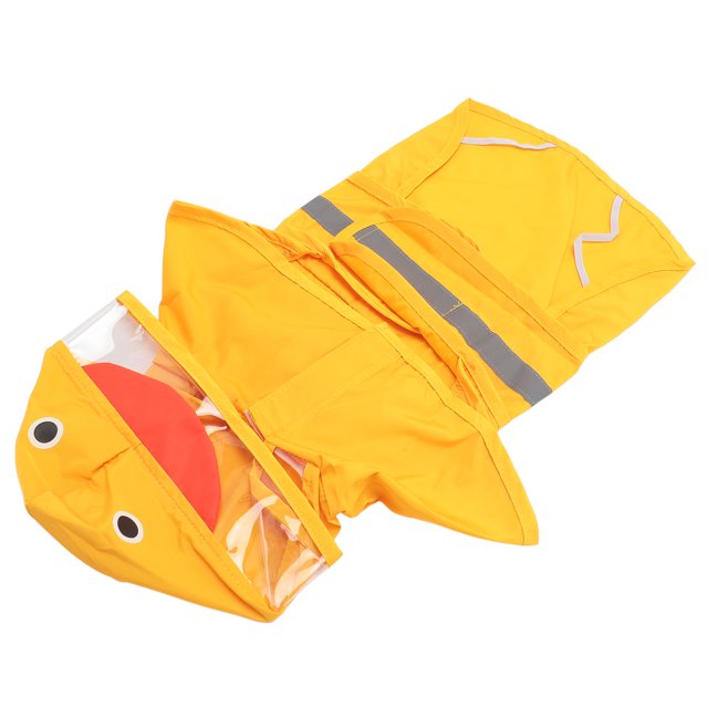 Imperméable pour Chien, Polyester Transparent Hotte PVC Sangles Réglables Veste de Pluie pour Chien Pliable Portable Mignon Élégant Poncho de Chien Imperméable pour les Activités de Plein Air pour Animaux de Compagnie