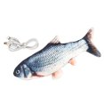 thumbnail image 4 of Yinanstore Electric Simulation Toys Simulation ShapeInteractive Pets Chew Bite Supplies for Cat/Kitty/Kitten/ , Grass Carp, 4 of 8
