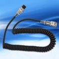 thumbnail image 4 of Microphone Cable, Balanced Mike Snake Cord, Stretchable Coiled ABS For Speaker Systems Stage Lighting Patch Bays, 4 of 8