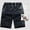 Blue, variant on LSLJS Summer Casual Printed Shorts Loose and Versatile Capris Cotton Straight Leg Pants Mens Shorts