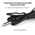 thumbnail image 4 of yeacher ZFX-9060A Digital Temperature Controller with Timer, Heating/Cooling Control, High/Low Temp Alarm, Data Lock, White, DC12V-10A, Flame Retardant ABS, 85x75x34mm, 4 of 6