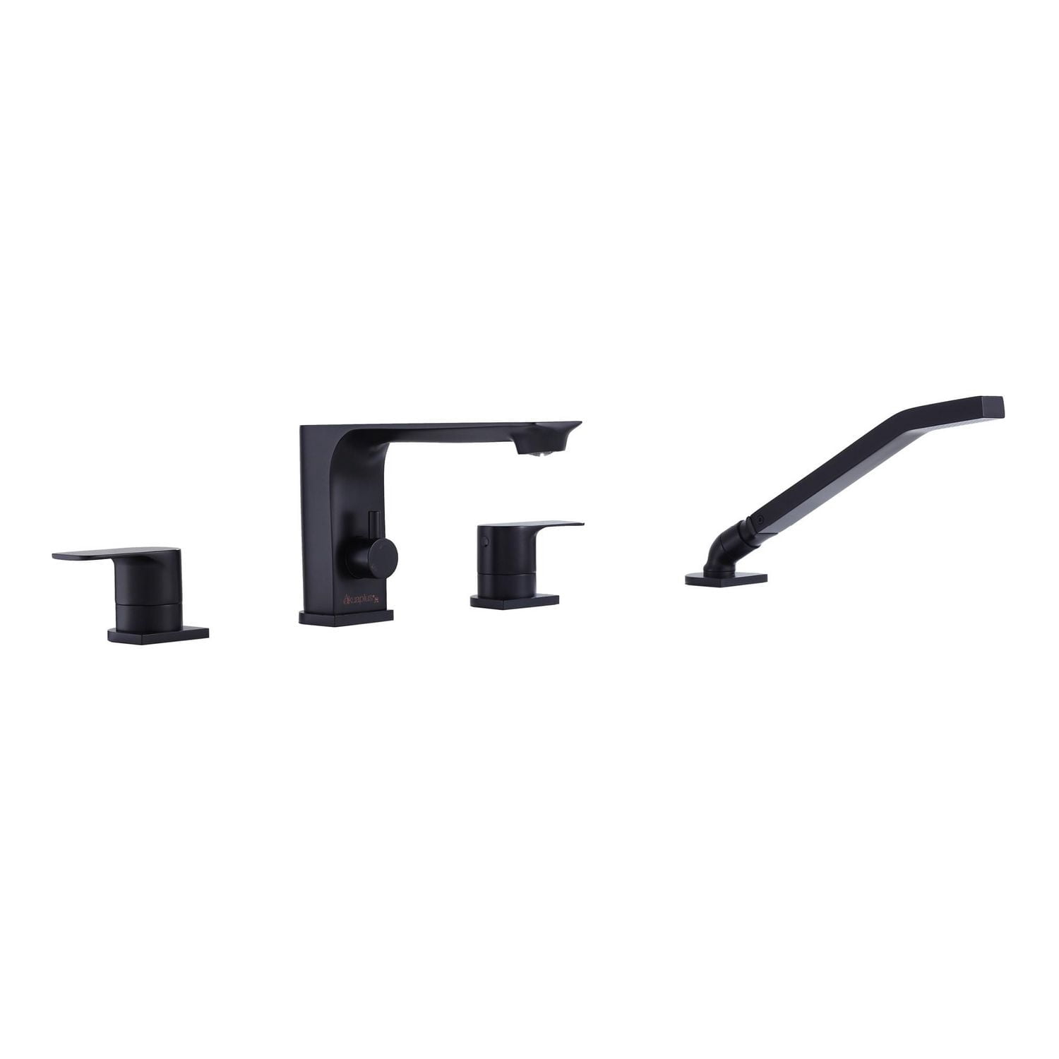 The akuaplus® Roman Bathtub Faucet ELENA with Hand Shower in solid brass - 4 Pieces.