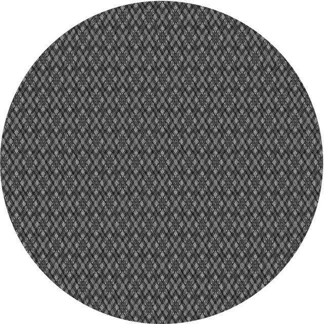 Ahgly Company Tapis Rond Lavable en Machine Intérieur Transitionnel Noir Charbon, 3 Pieds Rond