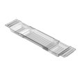 thumbnail image 1 of jifeng Bathtub Tray Basket Extendable Simple Drain Bath Shelf for Candle Book Towel Clear, 1 of 9