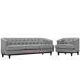 thumbnail image 2 of Modway Coast Polyester and Rubberwood Living Room Set in Light Gray (Set of 2), 2 of 7