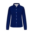 thumbnail image 5 of Besolor Button Down Shirts for Women Solid Color Long Sleeve Colared Tops Loose Office Blouses for Casual Work, 5 of 5