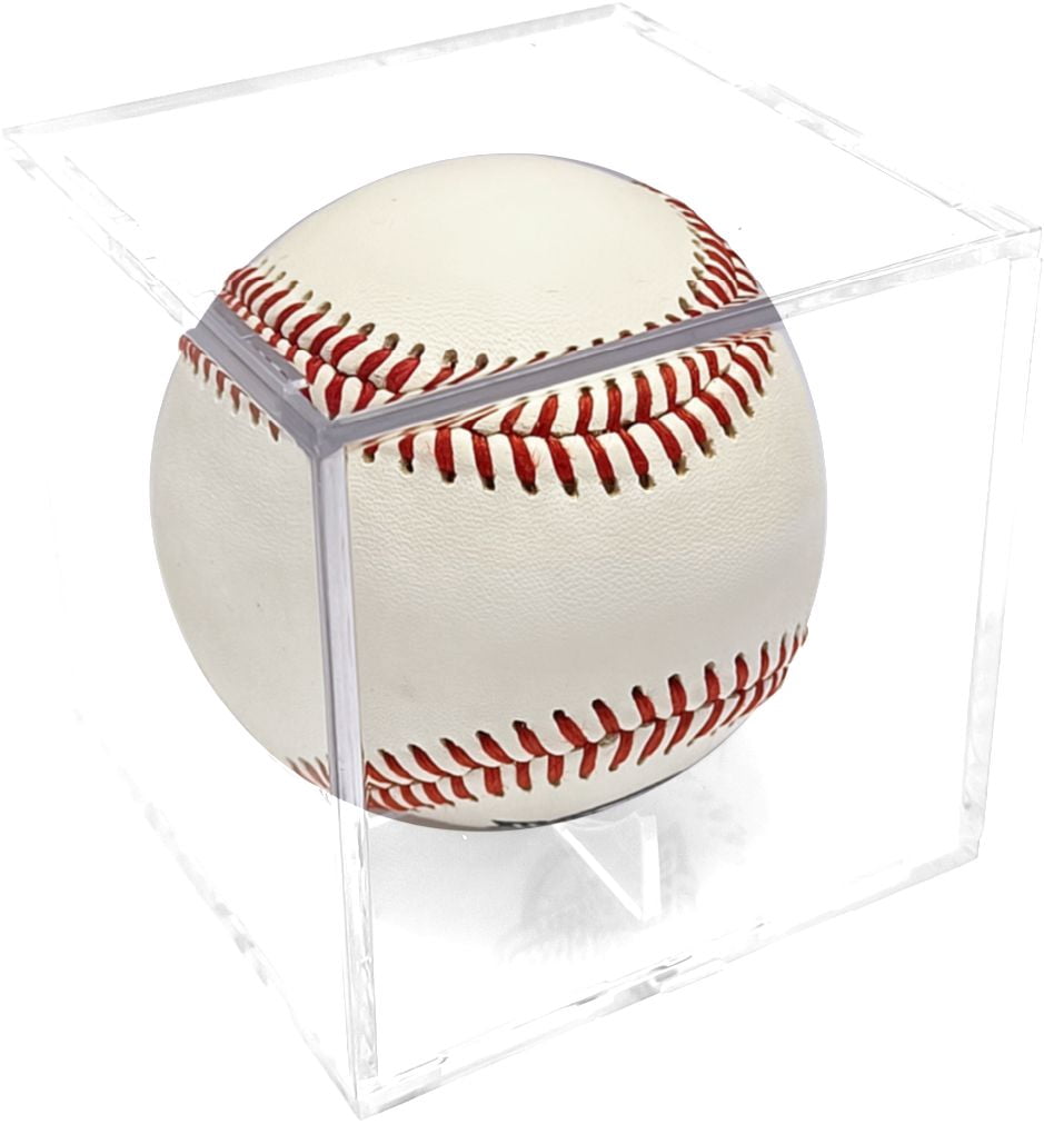 Baseball Display Case - Clear and Square - Display and Preserve Single Baseballs
