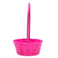 thumbnail image 3 of Way To Celebrate! Small Bamboo Easter Basket, Pink, 3 of 8