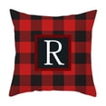 thumbnail image 2 of Yhmxh Pillow Covers Throw Pillow Covers Pillow Protector Twenty Six Letters Christmas Pillowcase Peach Skin Print Cushion Cover Plaid Cushion Pillowcase Peach Skin Pillowcase, 2 of 3
