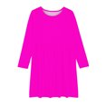 thumbnail image 5 of MeetoTime Robe de Performance pour Filles à Manches Longues, Couleur Unie, Col Rond, Extensible, Robe de Récital Scolaire, 4-14 Ans, Vêtements pour Enfants, 5 of 5