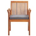 thumbnail image 4 of vidaXL 7 Piece Outdoor Dining Set with Cushions Solid Acacia Wood, 4 of 5