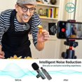 thumbnail image 3 of Microphone Sans Fil pour Iphone Ipad, Microphone Lavalier Sans Fil avec Réduction du Bruit Automatique, 3 of 3