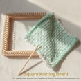thumbnail image 3 of Wooden Knitting Board, Square Knitting Machine For Weaving And DIY Knitting, Ideal For Scarves, Hats, And Blankets, Solid Wood Material, 3 of 8