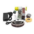 thumbnail image 1 of Polishing Grinding Belt Machine Mini Belt Sander US Plug Adapter Easy to Operate Professional Electric Belt Sander Grinder for Grinding , Style C, 1 of 8