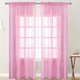 thumbnail image 4 of TIELUTT Ensemble le avec Rideaux Semi-Transparents de Couleur Unie 84 Pouces de Long Ensemble de 2 Panneaux pour Salon Longs Rideaux pour Chambre Rideau de Douche Transparent Panneaux de Rideaux pour Salon Rideaux Chambre de Garçon, 4 of 7