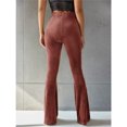 thumbnail image 4 of Wangsaura Women's Bootcut Yoga Pants Tummy Control Bootleg Velvet Sweatpants, 4 of 6