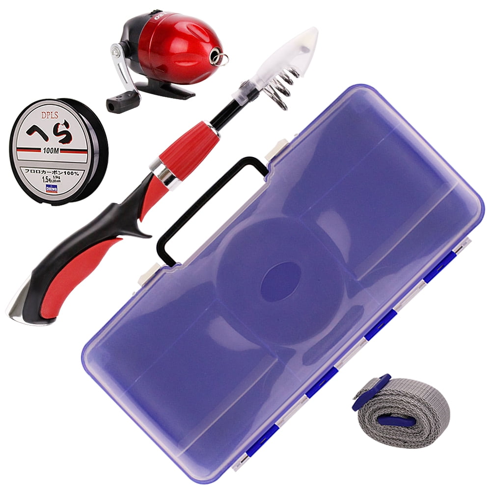 Children's Fishing Rod Set Portable Telescopic Fishing Rod with Reel Children's Fishing Rod Set Children's Fishing Training Children's Toy Gift