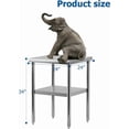 thumbnail image 2 of Table de Travail en Acier Inoxydable 61 cm x 61 cm – Table de Préparation Compacte Certifiée NSF pour Petites Cuisines, Restaurants Ou Usage Extérieur, 2 of 7