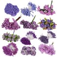 thumbnail image 3 of facefd Plastic Flower Heads Handmade DIY artificial Simulation Bouquet Stamen for Wedding Gift Decoration 6Pcs Type 13, 3 of 4