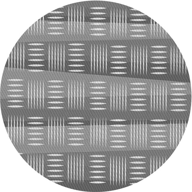 Ahgly Company Machine Washable Indoor Square Transitional Ash Gray Area Rugs, 3' Square