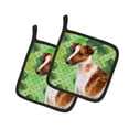 thumbnail image 1 of Carolines Treasures BB9821PTHD Smooth Fox Terrier St.Patricks Paire de Porte-Pot, 1 of 1