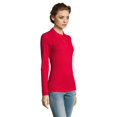 thumbnail image 3 of SOLS Womens Perfect Long Sleeve Pique Polo Shirt, 3 of 7