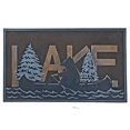 thumbnail image 1 of Rubber Mat Lake With Bear On Canoe 18 X 30, 1 of 3