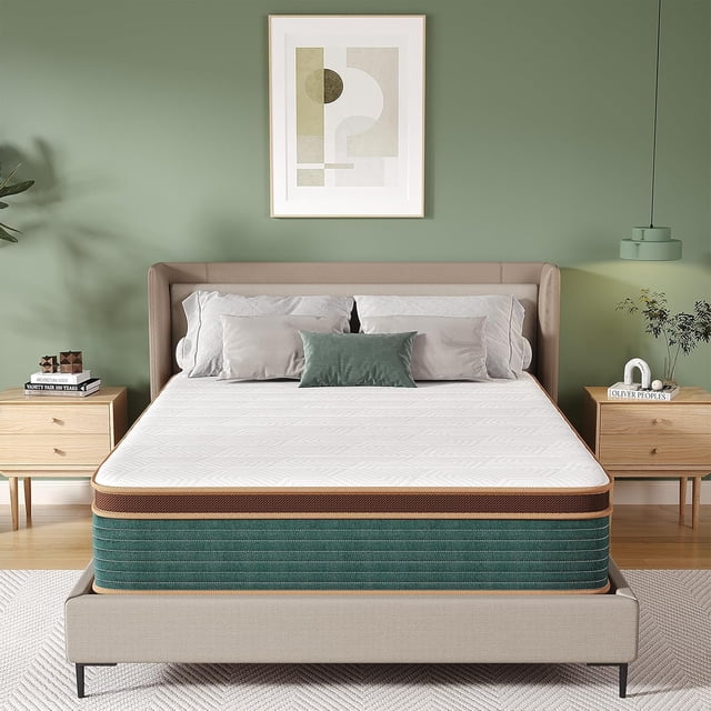 Naiveer 10 Inch King Size Hybrid Mattress in a Box Perfect for Back Pain & Pressure Relief