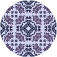 thumbnail image 1 of Ahgly Company Machine Washable Indoor Round Transitional Purple Haze Purple Area Rugs, 6' Round, 1 of 7