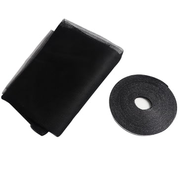 Zootealy Moustiquaire de Fenêtre 4 x 5 Pi Rouleau d'Écran de Remplacement pour Fenêtre, Porte et Patio Protection d'Écran de Patio avec Ruban Fixé
